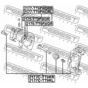 Слика 2 $на Комплект държачи на спирачния апарат FEBEST 2177C-TT9RL