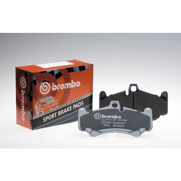 Слика на комплект накладки за високо натоварване BREMBO SPORT PADS HP2000 07.B314.52 за VW Caddy 3 Box 1.2 TSI - 105 коњи бензин