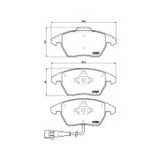 Слика 2 на комплект накладки за високо натоварване BREMBO SPORT PADS HP2000 07.B314.52