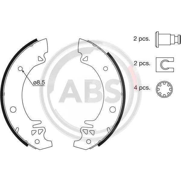 Слика на Комплет гуртни A.B.S. 8317