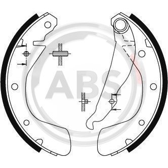 Слика на Комплет гуртни A.B.S. 8884 за Opel Vita C 1.7 DI - 65 коњи дизел