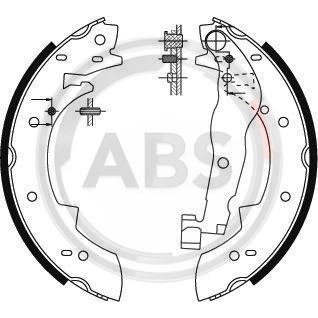 Слика на Комплет гуртни A.B.S. 8915 за Renault Express Box 1.4  (F40D) - 79 коњи бензин