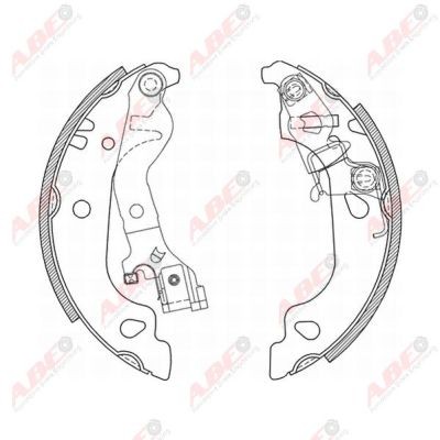 Слика на Комплет гуртни ABE C0F018ABE за Fiat Punto 188 1.2 Natural Power - 60 коњи Бензин/Метан (CNG)