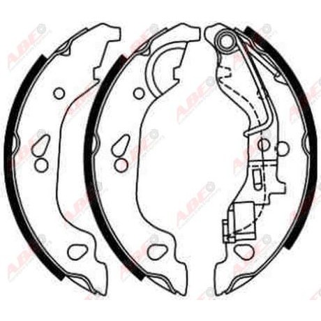 Слика на Комплет гуртни ABE C0F019ABE за Fiat Punto 188 1.2 16V 80 (188.233, .235, .253, .255, .333, .353, .639...) - 80 коњи бензин