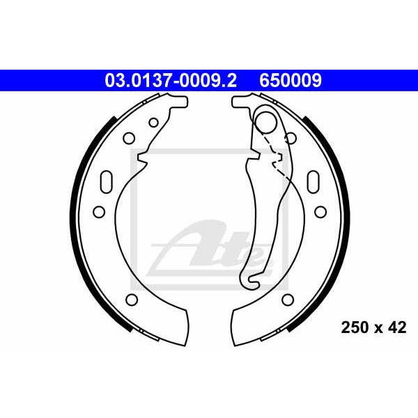 Слика на Комплет гуртни ATE 03.0137-0009.2 за BMW 3 Sedan/Coupe (E21) 320 i - 125 коњи бензин