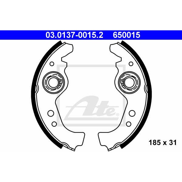 Слика на Комплет гуртни ATE 03.0137-0015.2 за Lancia Delta (831,AB0) 1.6 HF Turbo (831AB.020) - 140 коњи бензин