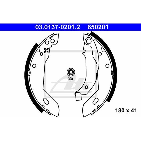 Слика на Комплет гуртни ATE 03.0137-0201.2 за Renault 19 II Chamade 1.4 - 78 коњи бензин