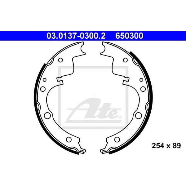 Слика на Комплет гуртни ATE 03.0137-0300.2 за камион Iveco Daily 1 Platform   - 75 коњи дизел