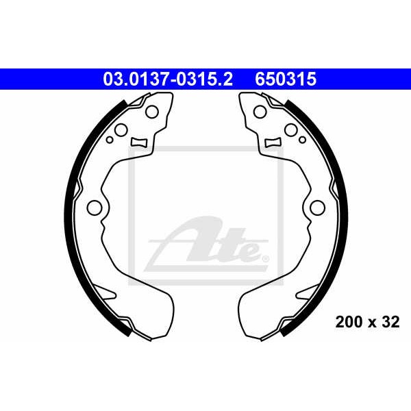 Слика на Комплет гуртни ATE 03.0137-0315.2 за Suzuki Aerio (ER) 1.6 - 107 коњи бензин