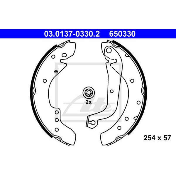 Слика на Комплет гуртни ATE 03.0137-0330.2 за Fiat Ducato BOX 280 2.5 TD 4x4 - 92 коњи дизел