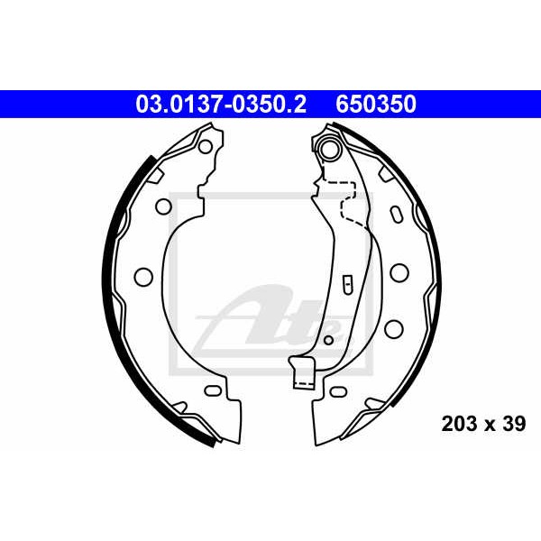 Слика на Комплет гуртни ATE 03.0137-0350.2 за Nissan Kubistar Box 1.2 - 60 коњи бензин