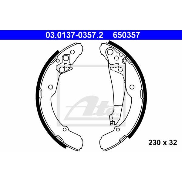 Слика на Комплет гуртни ATE 03.0137-0357.2 за VW Caddy 2 Box (9K9A) 1.7 SDI - 57 коњи дизел