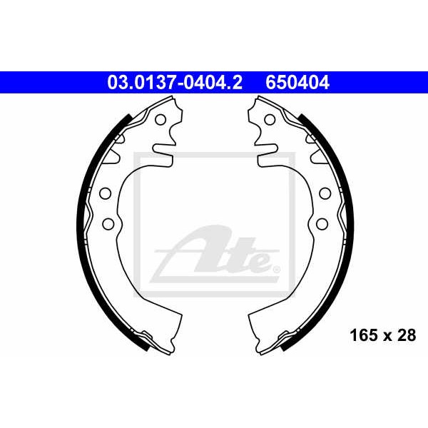 Слика на Комплет гуртни ATE 03.0137-0404.2 за Daihatsu Cuore 4 L501 0.8 - 43 коњи бензин