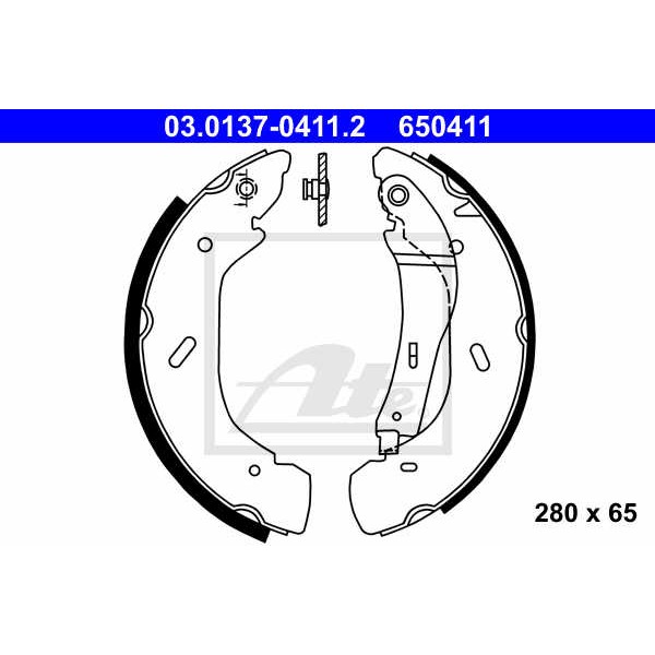 Слика на Комплет гуртни ATE 03.0137-0411.2 за Ford Transit Platform (FM,FN) 2.3 BiFuel - 143 коњи Бензин/Автогаз (LPG)