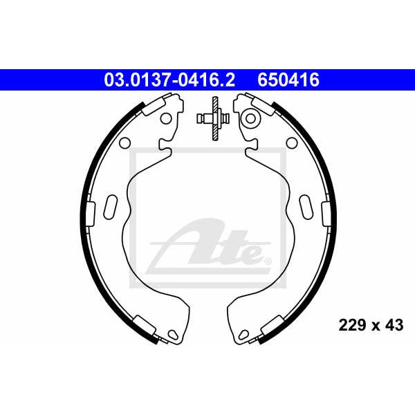 Слика на комплет гуртни ATE 03.0137-0416.2 за Mazda Premacy (CP) 2.0 TD - 90 коњи дизел