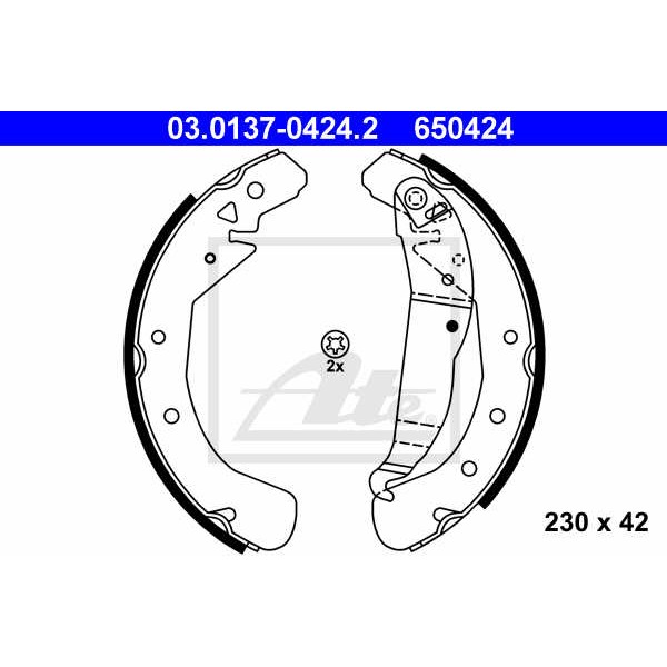 Слика на Комплет гуртни ATE 03.0137-0424.2 за Opel Astra GTC 1.6 - 180 коњи бензин