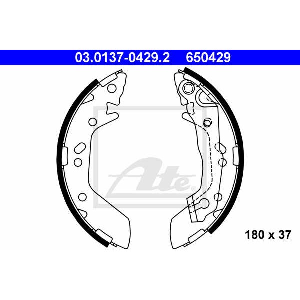 Слика на Комплет гуртни ATE 03.0137-0429.2 за Hyundai Excel 2 (LC) 1.5 - 102 коњи бензин