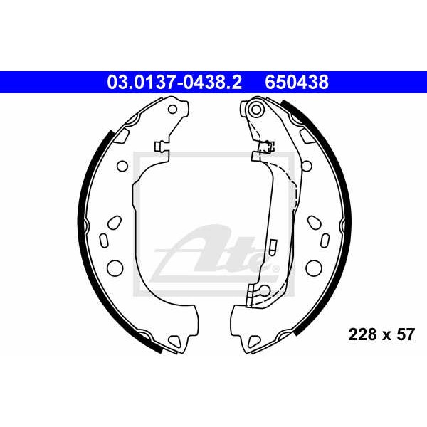 Слика на Комплет гуртни ATE 03.0137-0438.2 за Ford Tourneo Connect 1.8 16V - 116 коњи бензин