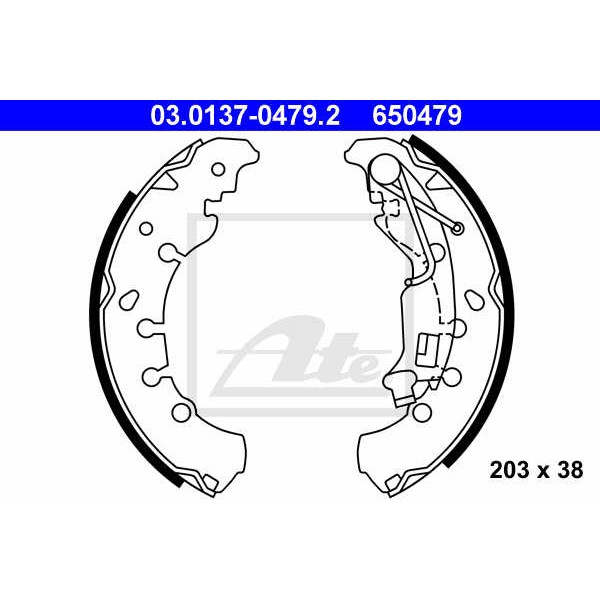 Слика на Комплет гуртни ATE 03.0137-0479.2 за Opel Adam 1.4 - 87 коњи бензин