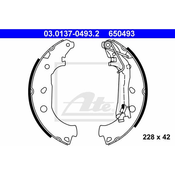 Слика на Комплет гуртни ATE 03.0137-0493.2 за Opel Corsa D 1.4 - 120 коњи бензин