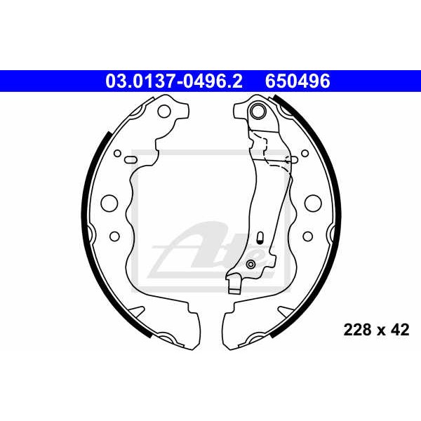 Слика на Комплет гуртни ATE 03.0137-0496.2 за Dacia Dokker 1.5 dCi - 75 коњи дизел