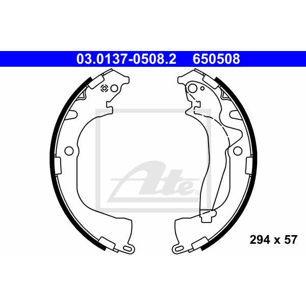 Слика на комплет гуртни ATE 03.0137-0508.2 за VW Amarok Pickup 3.0 TDI 4motion - 204 коњи дизел