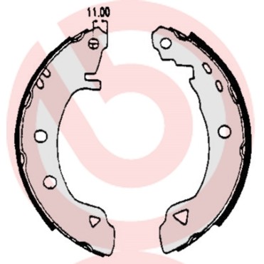 Слика на Комплет гуртни BREMBO S 23 508 за Alfa Romeo 33 (905A) Sportwagon 1.7 i.e. 4x4 - 105 коњи бензин