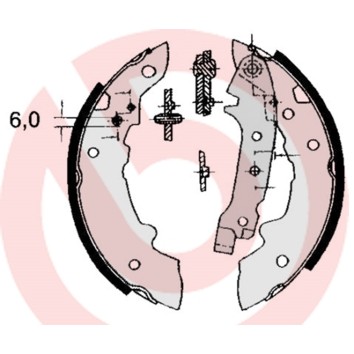 Слика на Комплет гуртни BREMBO S 68 508