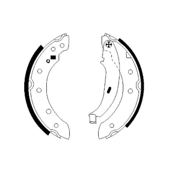 Слика на Комплет гуртни HELLA PAGID 8DB 355 001-571 за Peugeot 106 (1) 1.5 D - 55 коњи дизел