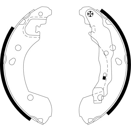 Слика на Комплет гуртни HELLA PAGID 8DB 355 002-801 за Renault Clio 3 1.5 dCi (BR17, CR17) - 86 коњи дизел