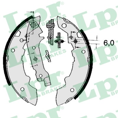 Слика на Комплет гуртни LPR 04470 за Renault Fuego (136) 1.6 - 71 коњи бензин