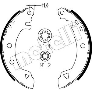 Слика на комплет гуртни METELLI 53-0002 за Fiat Brava 182 1.6 16V (182.BU) - 103 коњи бензин