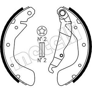 Слика на Комплет гуртни METELLI 53-0309 за Opel Astra F 1.7 TDS - 82 коњи дизел