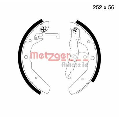 Слика на комплет гуртни METZGER MG 373 за VW Transporter T3 Platform 1.7 D - 57 коњи дизел