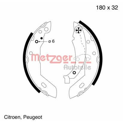 Слика на комплет гуртни METZGER MG 415 за Citroen Xsara N1 1.5 D - 57 коњи дизел