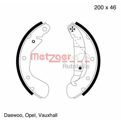 Слика на комплет гуртни METZGER MG 564 за Daewoo Espero Sedan KLEJ 2.0 - 105 коњи бензин