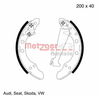 Слика на комплет гуртни METZGER MG 571 за Skoda Favorit Forman (785) 1.3 (135) - 60 коњи бензин