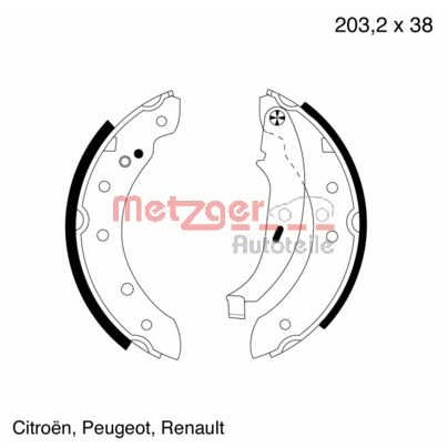 Слика на комплет гуртни METZGER MG 584 за Renault Clio 2 1.9 dTi (B/CB0U) - 80 коњи дизел