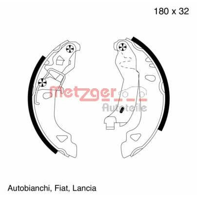 Слика на комплет гуртни METZGER MG 585 за Lancia Y (840A) 1.2 (840AA, 840AF1A) - 60 коњи бензин