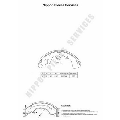 Слика на Комплет гуртни NPS M350A03