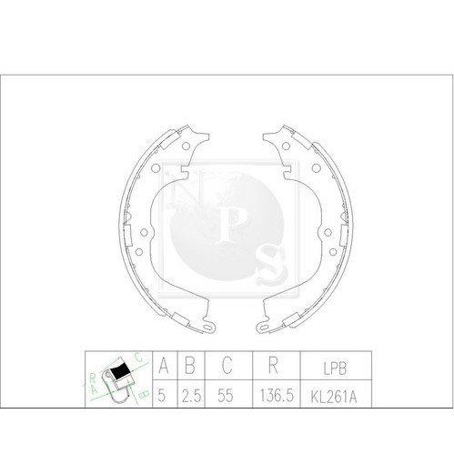 Слика на Комплет гуртни NPS T350A78