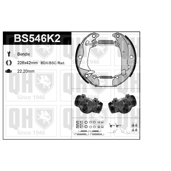 Слика на Комплет гуртни QUINTON HAZELL BS546K2