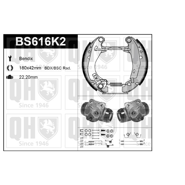 Слика на Комплет гуртни QUINTON HAZELL BS616K2