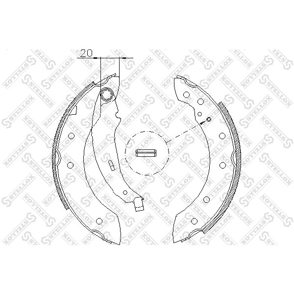 Слика на комплет гуртни STELLOX 210 101-SX за Citroen Xsara Coupe N0 1.9 TD - 90 коњи дизел