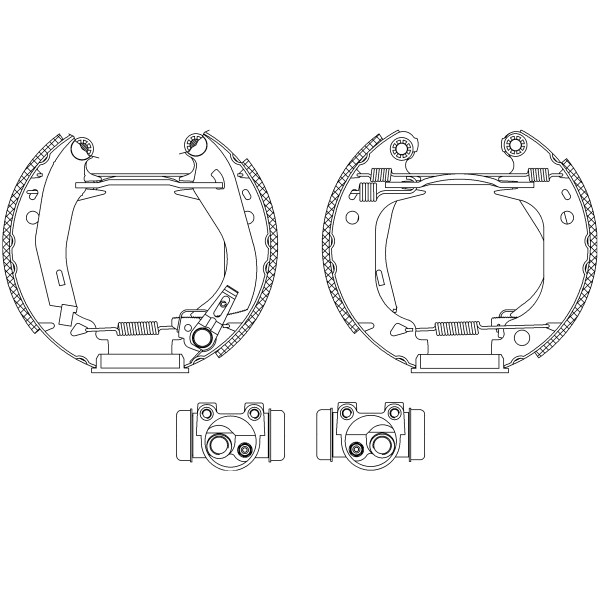 Слика на комплет гуртни TEXTAR Shoe Kit Pro 84038204 за Citroen Saxo S0,S1 1.1 X,SX - 60 коњи бензин