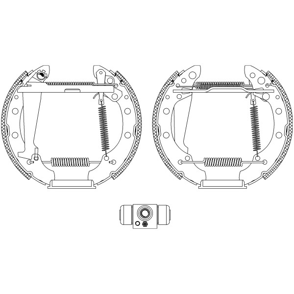 Слика на Комплет гуртни TEXTAR Shoe Kit Pro 84044703 за Audi A4 Sedan (8EC, B7) 2.0 TFSI quattro - 220 коњи бензин