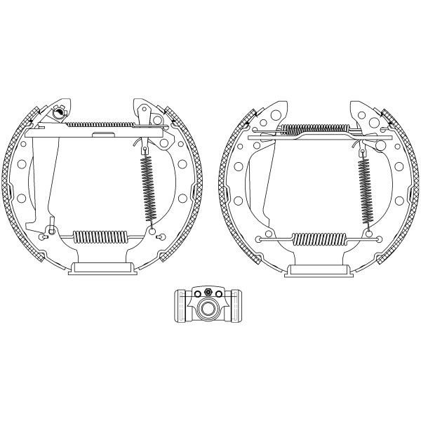 Слика на Комплет гуртни TEXTAR Shoe Kit Pro 84044705 за Audi A6 Avant (4B, C5) 2.4 - 163 коњи бензин