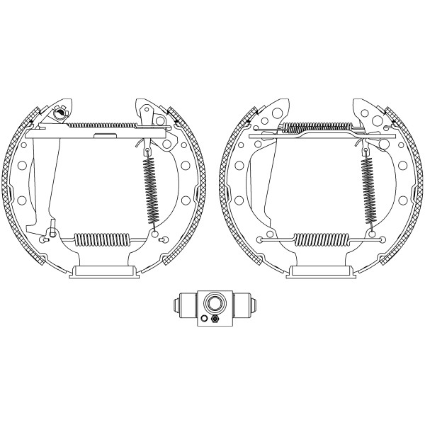 Слика на комплет гуртни TEXTAR Shoe Kit Pro 84044708 за Audi A4 Convertible (8H, 8E, B7) 2.0 TDI - 140 коњи дизел