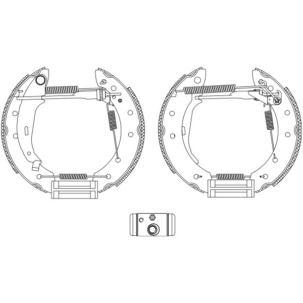 Слика на Комплет гуртни TEXTAR Shoe Kit Pro 84048006 за Citroen Saxo S0,S1 1.6 - 120 коњи бензин