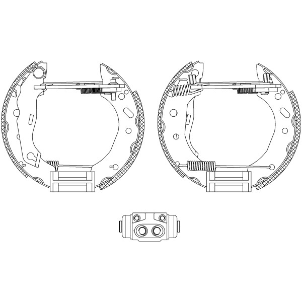 Слика на комплет гуртни TEXTAR Shoe Kit Pro 84048800 за Ford Ka (rb) 1.3 i - 50 коњи бензин